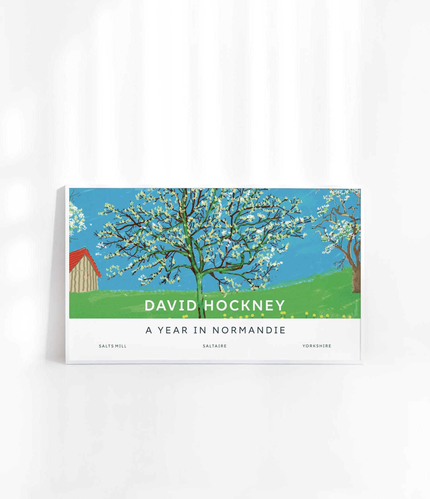 데이비드 호크니 포스터 블로썸 나무 액자