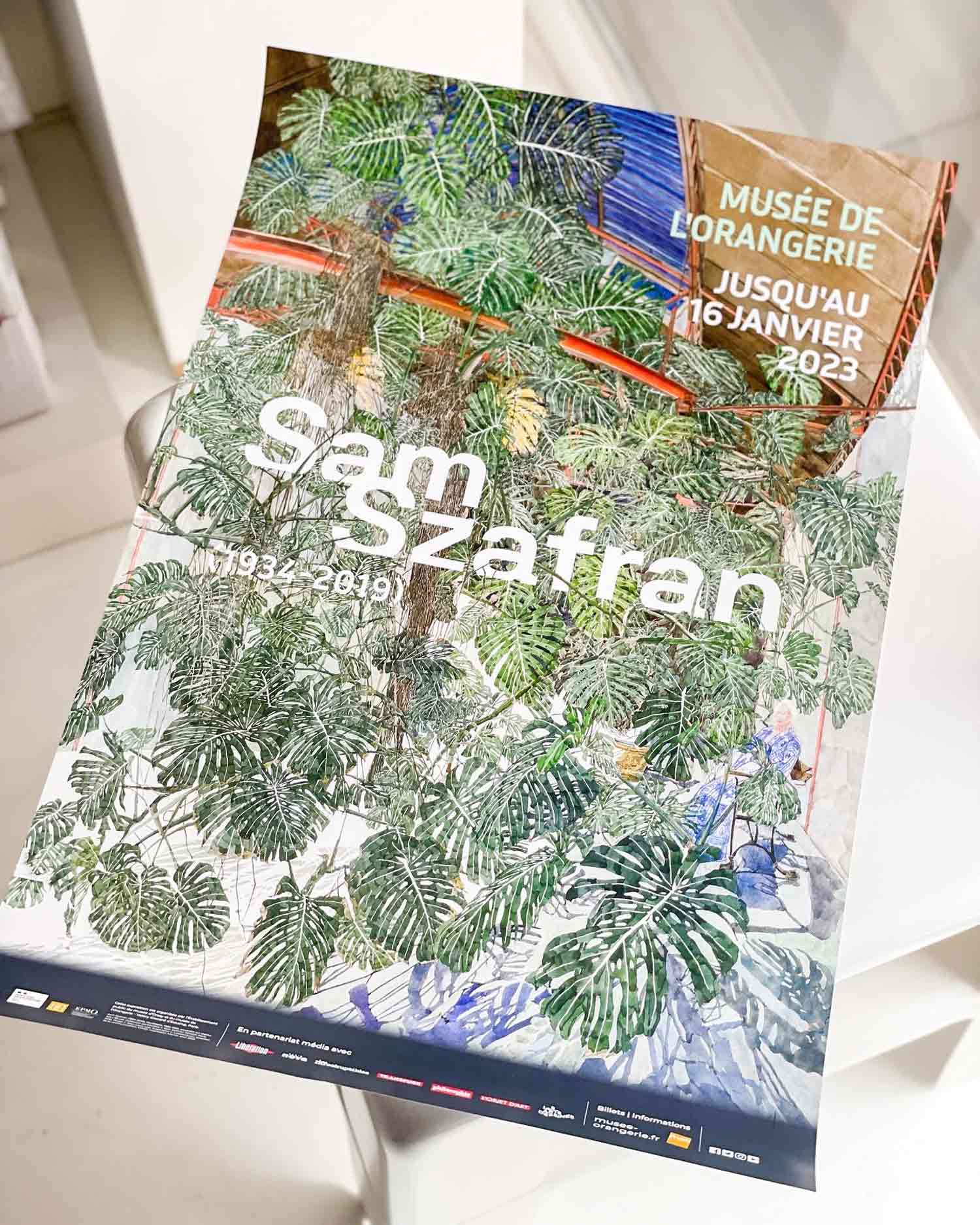 샘 샤프랑 식물 포스터